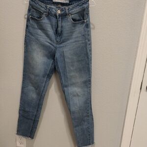Tinseltown Blue Ankle Cropped Jeans